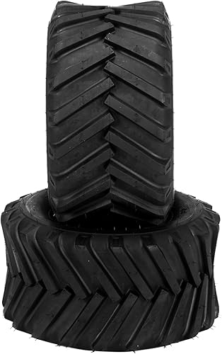 Miniatura 2 de TUFFIOM Juego de 2 neumáticos para cortacésped de 18 x 9.50-8 2PR neumáticos de césped para tractor de jardín, cortacésped, sin cámara