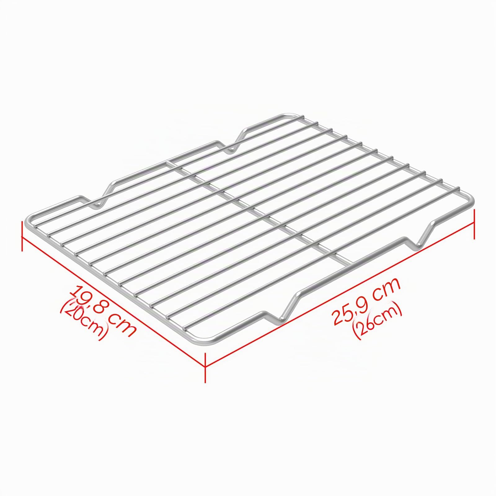 Grilles de refroidissement métalliques en acier inoxydable 7,8'' x 10,2'' Lot de 2