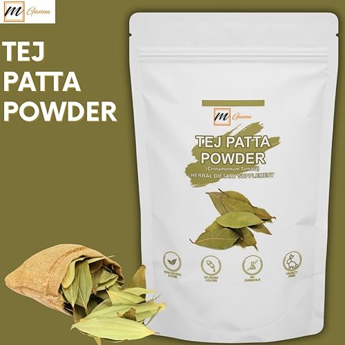 Miniatura 3 de mGanna Polvo de hoja de laurelhoja de laurel de Tej 100% natural como especia aromatizante en recetas de alimentos, ensaladas, bebidas y cuidado de