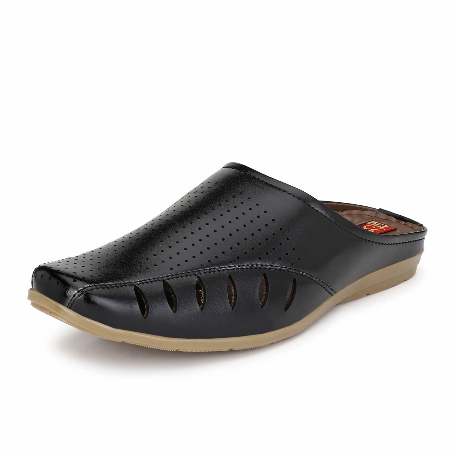 JOHN KARSUN Black Faux Leather Black Cut Shoes for Men - 10 UK (B0CST4ZXQR) Amazon Price History, Amazon Price Tracker