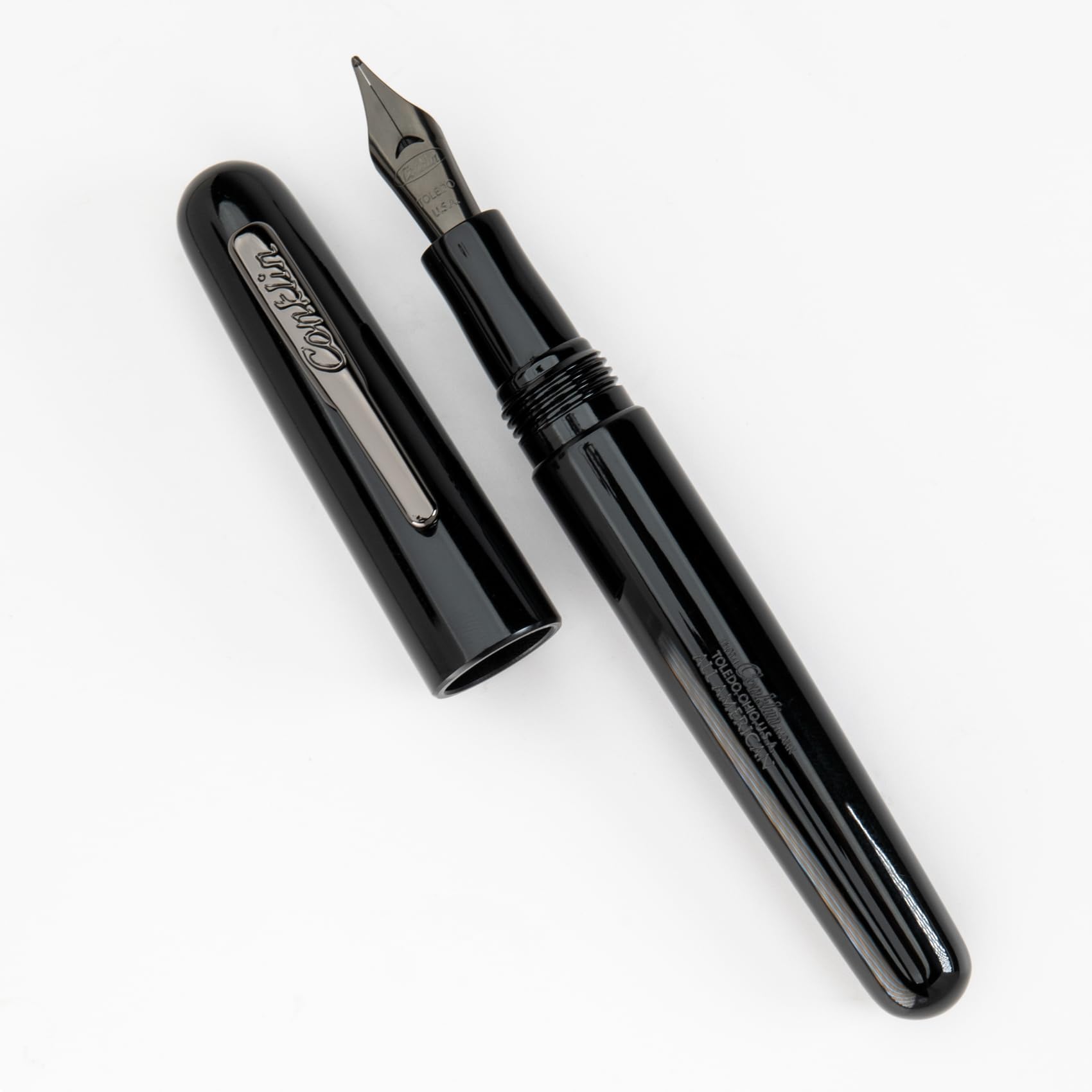 Conklin All American Fountain Pen - Black, Medium Nib -8