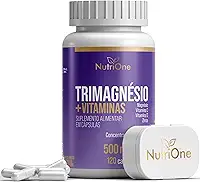Trimagnésio (Malato, Taurato, Quelato) + Zinco, Vitaminas C e D - 120 Cápsulas - Nutrione