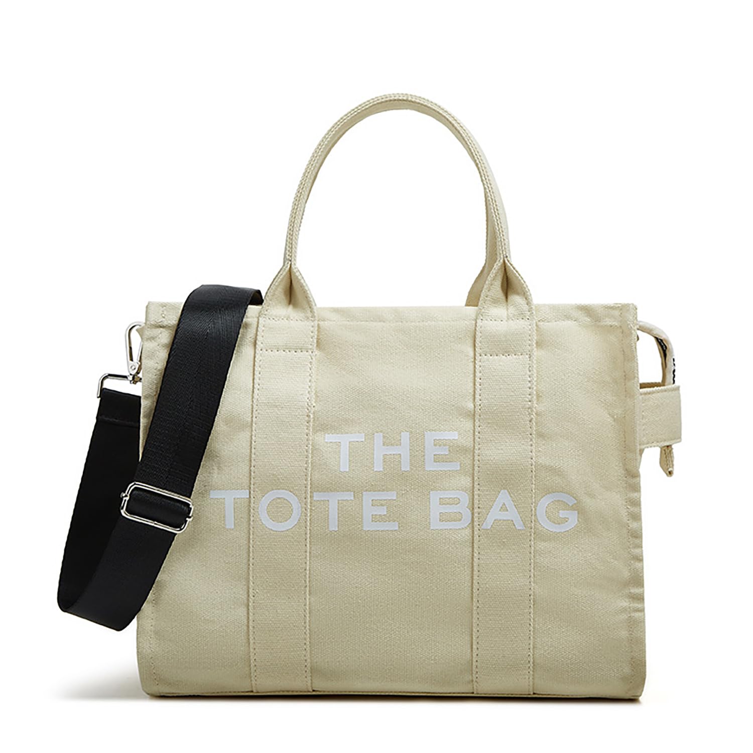 Tote Bag for Women with Pockets Large Capacity Canvas Handbag Crossbody Shoulder Bag Work Tote Bag Hobo Handbag for Men