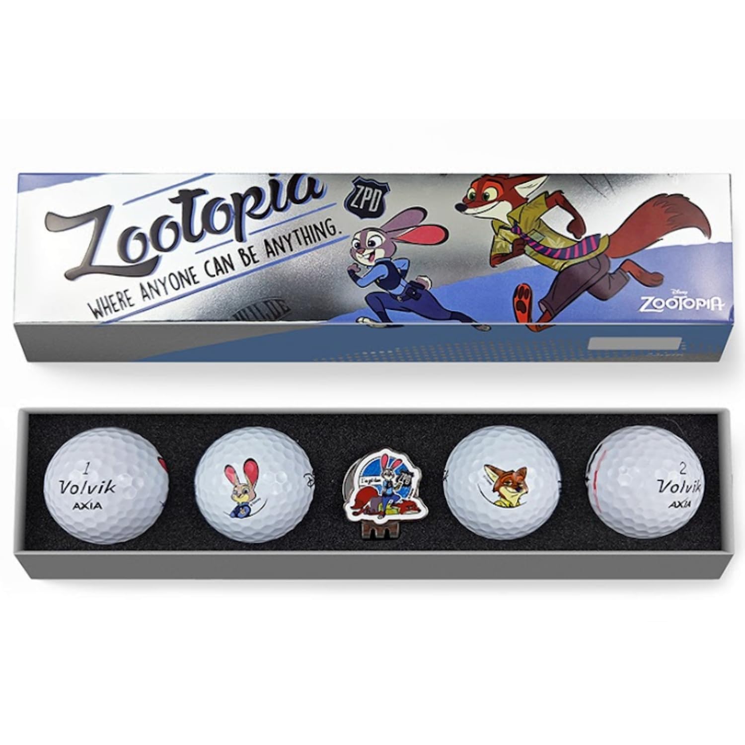 Volvik Zootopia Disney Golf Ball Gift Set - 4-Pack Featuring Judy &amp; Nick Artwork