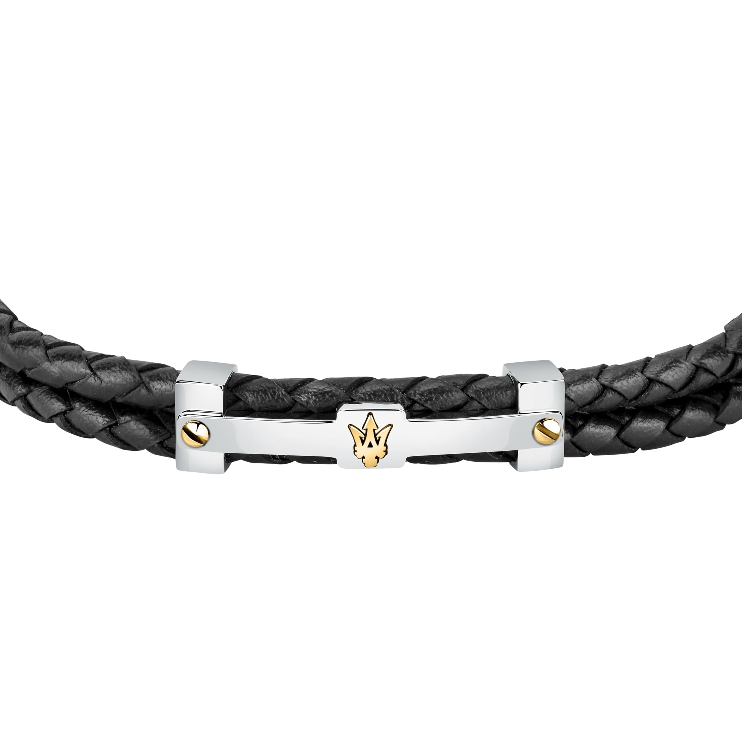 Jewels Bracciale Uomo in Acciaio,pelle riciclata,IP oro rosa - JM422AVE10