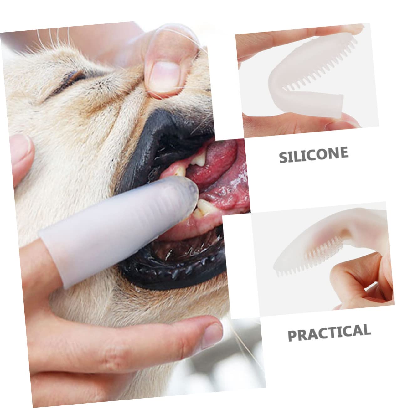 BESPORTBLE 4stücke Fingerzahnbürste Aus Silikon Für Hunde Effektives Zahnreinigungswerkzeug Für Haustiere Komfortabel Und Rutschfest Für Gesunde Zähne Und Frischen Atem