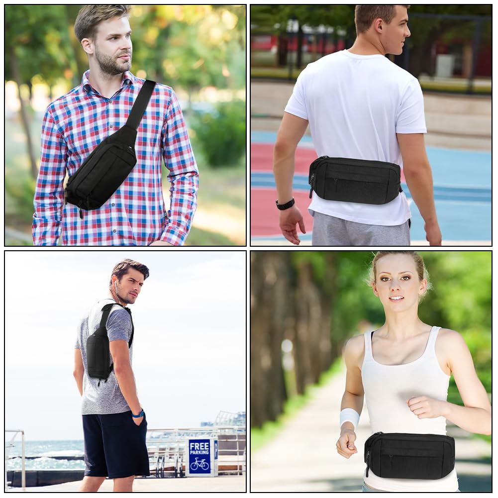 flintronic torebka na brzuch dla kobiet i mężczyzn, sportowa torebka na biodro z przedłużającym się paskiem, torebka na brzuch unisex na spacery z psami, wędrówki, camping, wspinaczka, jazda konna