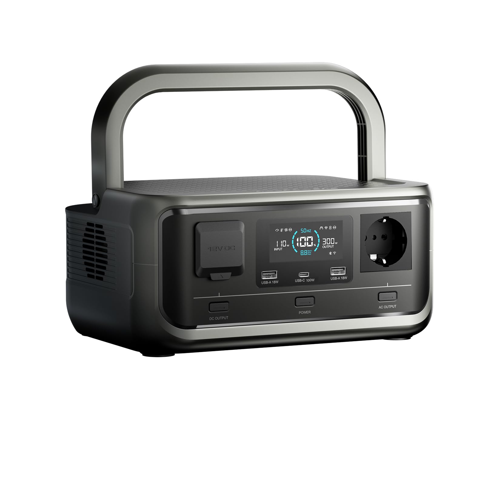 ALLPOWERS VOLIX P300 300W(Picco 600W) Alimentazione, 256Wh Batteria LiFePO4 | 0-80% in 40 Min Stazione di Energia Portatile,App Controllo, UPS Generatore Solare per Campeggio Emergenza black-out Uso Casa