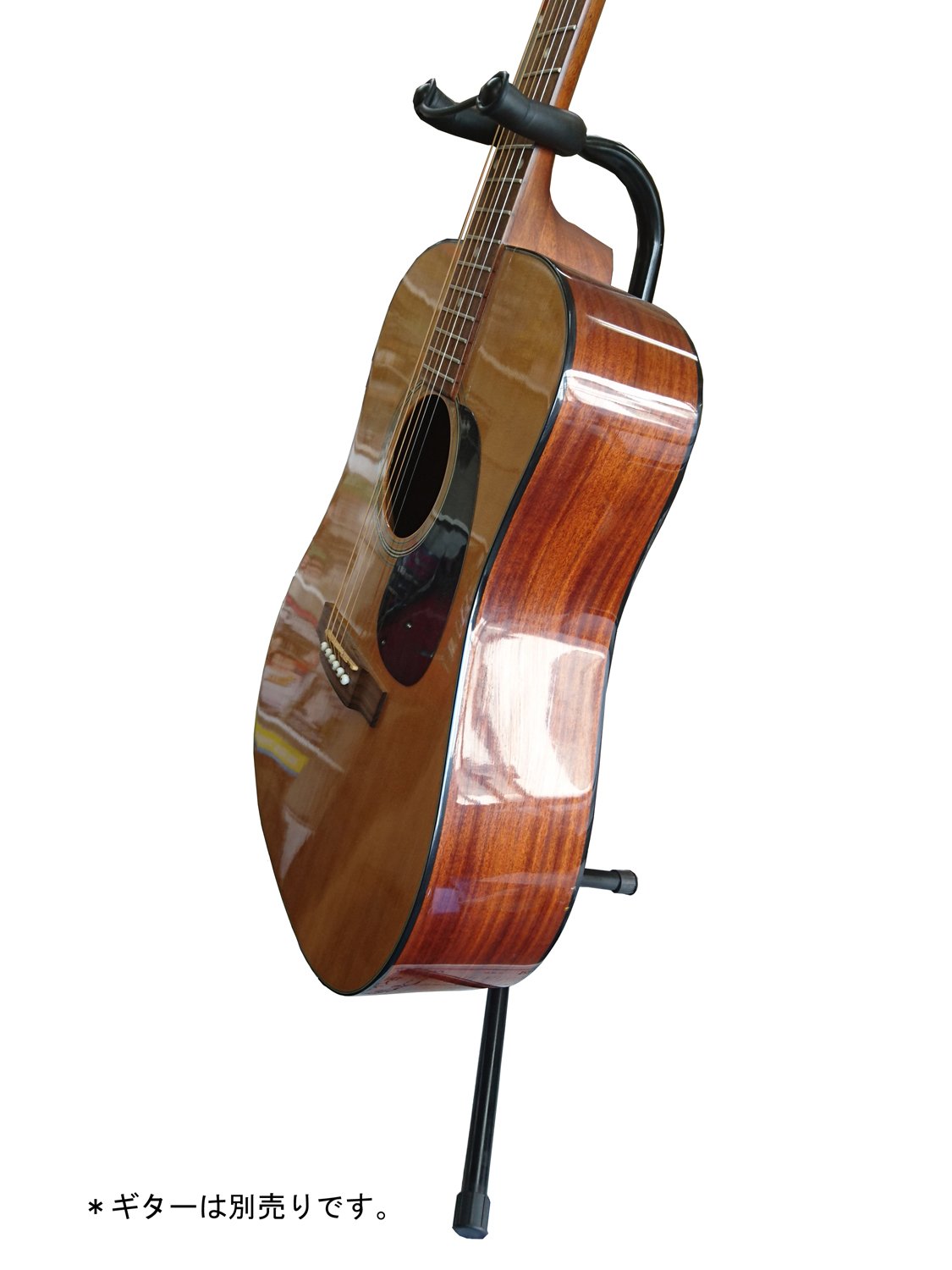 アリア　ギタースタンド付き Amazon.co.jp: ARIA アリア ギタースタンド ブラック 転倒防止