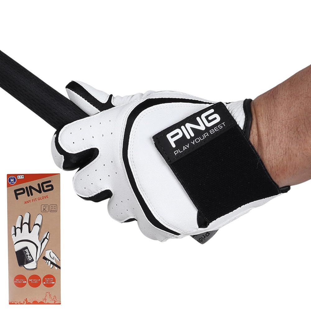 PING ゴルフグローブ　32234-08 ブラック　M（23-24センチ） PING ゴルフグローブ 32234-08 ブラック M（23-24センチ） PING ゴルフ