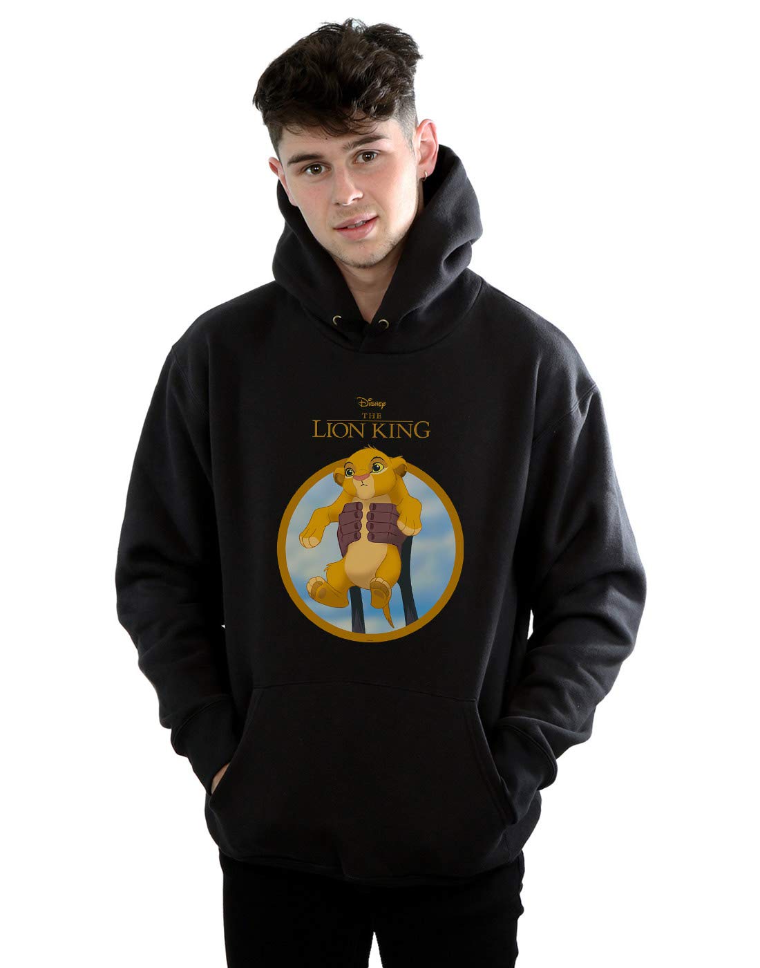 Absolute Cult Men's Black Disney The Lion King Show Simba Hoodie XX-Large