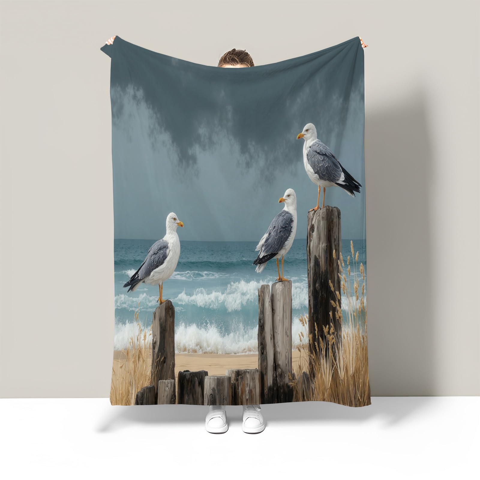 Couverture plaid girafe flanelle douce 220x240cm pour protéger votre canapé avec élégance