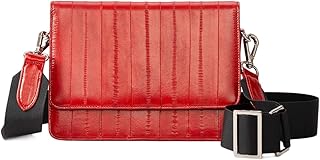 1910100010-606 - Borsa a tracolla da donna Elle Shelley Bag Red con tracolla larga, 19 x 12 cm, colore: Rosso