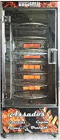 Máquina de Assar Frangos e carnes 125kg BR55 Brasgrill (220, Volts)