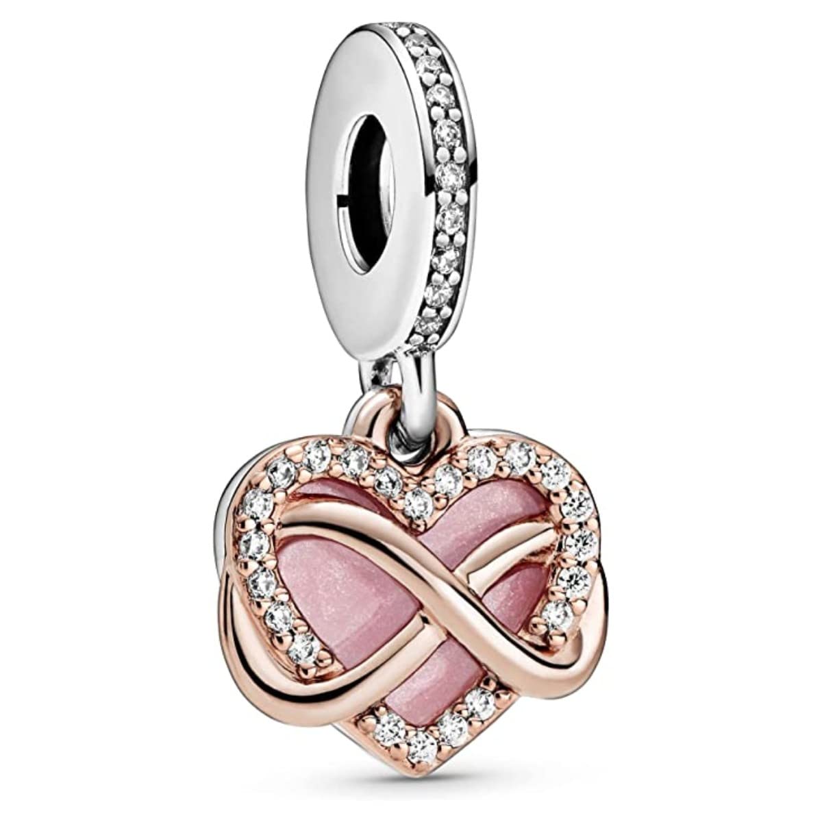 Sparkling Infinity Heart Family Dangle Charm 925 Sterling Silver Pendant, Jewelry Beads Gift Bracelet & Necklace A0042-image-40