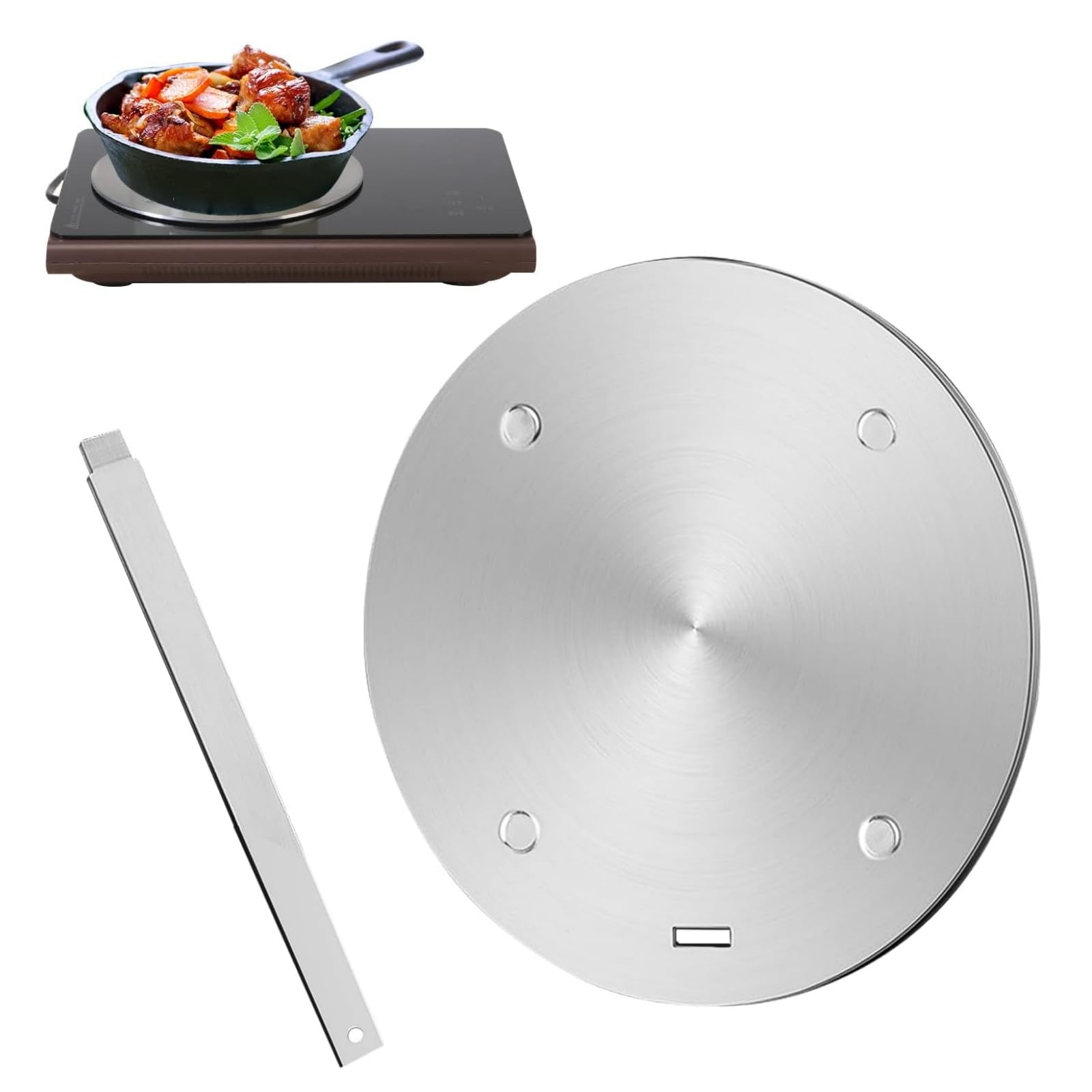 IH丸みぞタイプ専用プレート （ホットプレート） Amazon | JuKLife IH発熱プレート 幅16cm IH ヒーティング