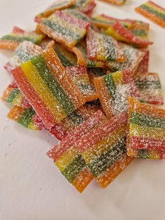Rainbow Belt Sweet Pieces Fizzy Sour 200g