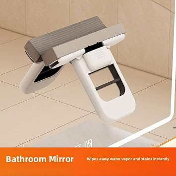 Mini Mop For Small Spaces Self-Squeeze Mini Foldable Desktop Mop Cleaning Sponge Mops Wet And Dry Use Cleaning System Small Cotton Mops For Bathroom Kitchen (Orange)