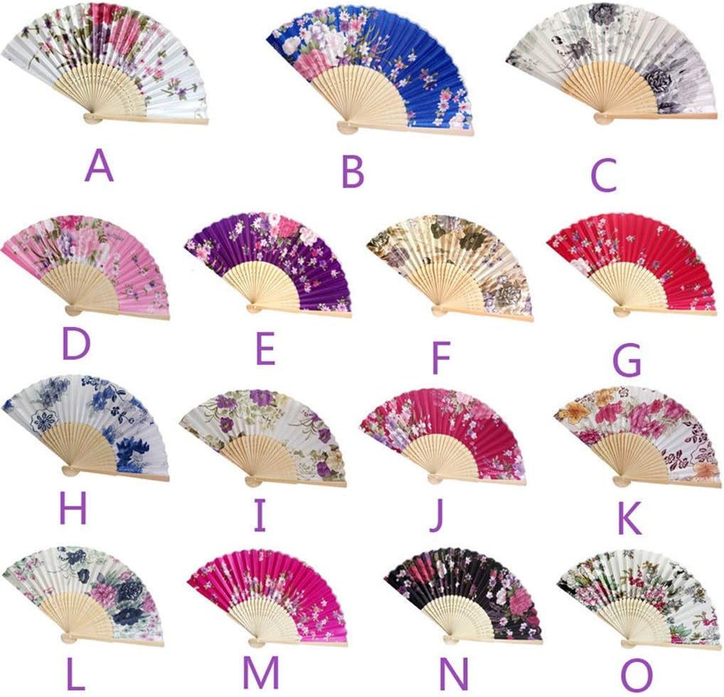 Folding Fan Female Classical Bamboo Fan Retro Folding Fan mini Chinese Style Classical Cheongsam Fan Folding Small Fan Home Ceremony Decorative Folding Fan