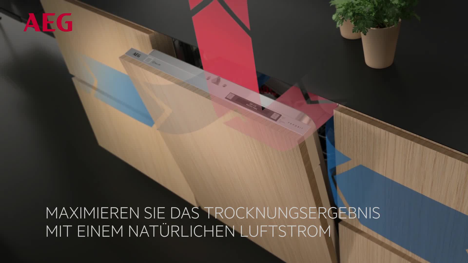 AEG FUE53610ZM Unterbau-Geschirrspüler / 60cm / AirDry - perfekte Trocknungsergebnisse / A+++ / energiesparend / Besteckkorb / Glasprogramm / Intensivprogramm / Kurzprogramm / Display – Bild 8