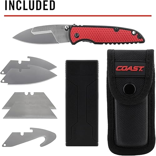 Miniatura 2 de Coast SHIFT - Cuchillo plegable de hoja reemplazable EDC, bloqueo de forro, doble bloqueo, clip de bolsillo, pernos para el pulgar para el