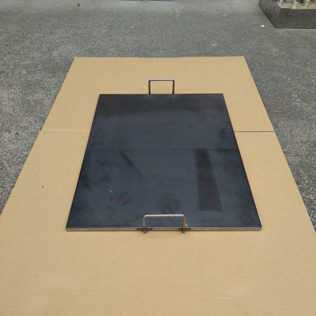 鉄板　持ち手付き　６００mm✕４５０mm　キャンプ　お好み焼きそば　学園文化祭 鉄板持ち手付き600mm✕450mmキャンプお好み焼きそば学園文化祭