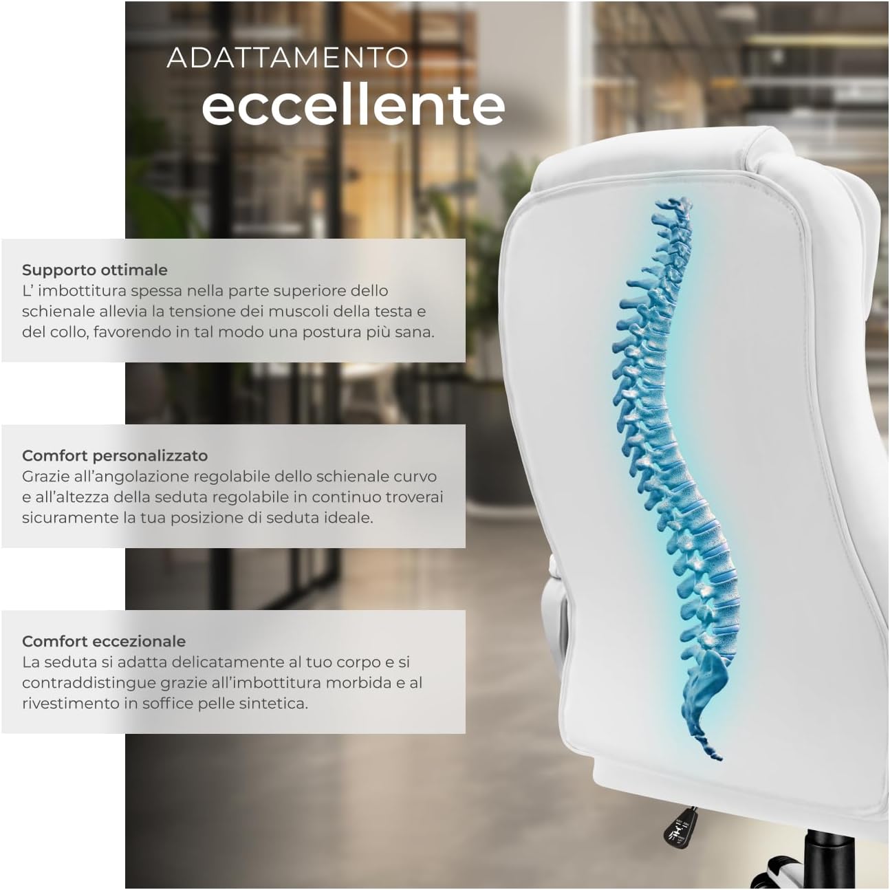 « Poltrona da Ufficio Ergonomica - Sedia gaming - Immagine 4