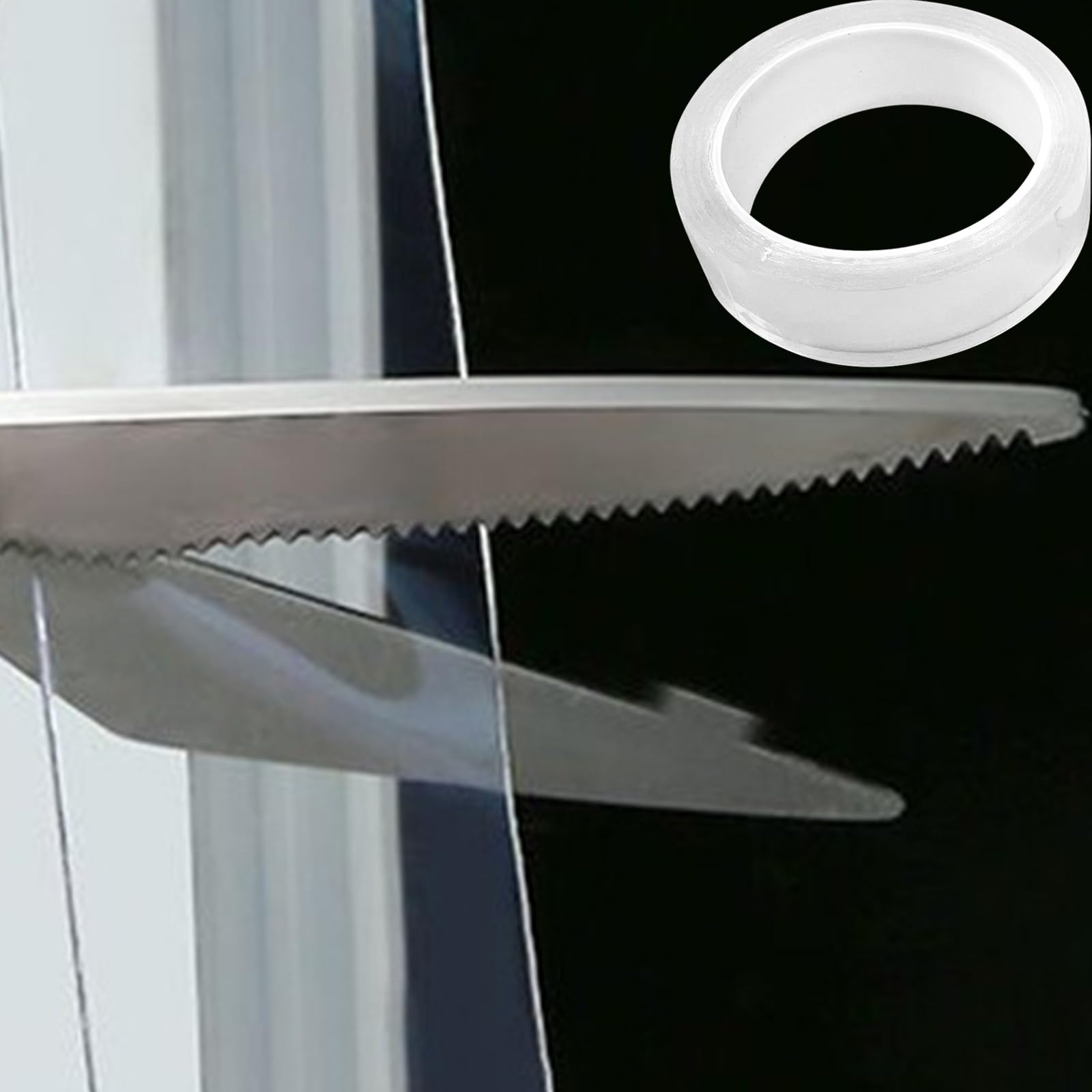 Aswewamt 2Pcs Transparent Window Seal Weather Sealing Tape - Image 4