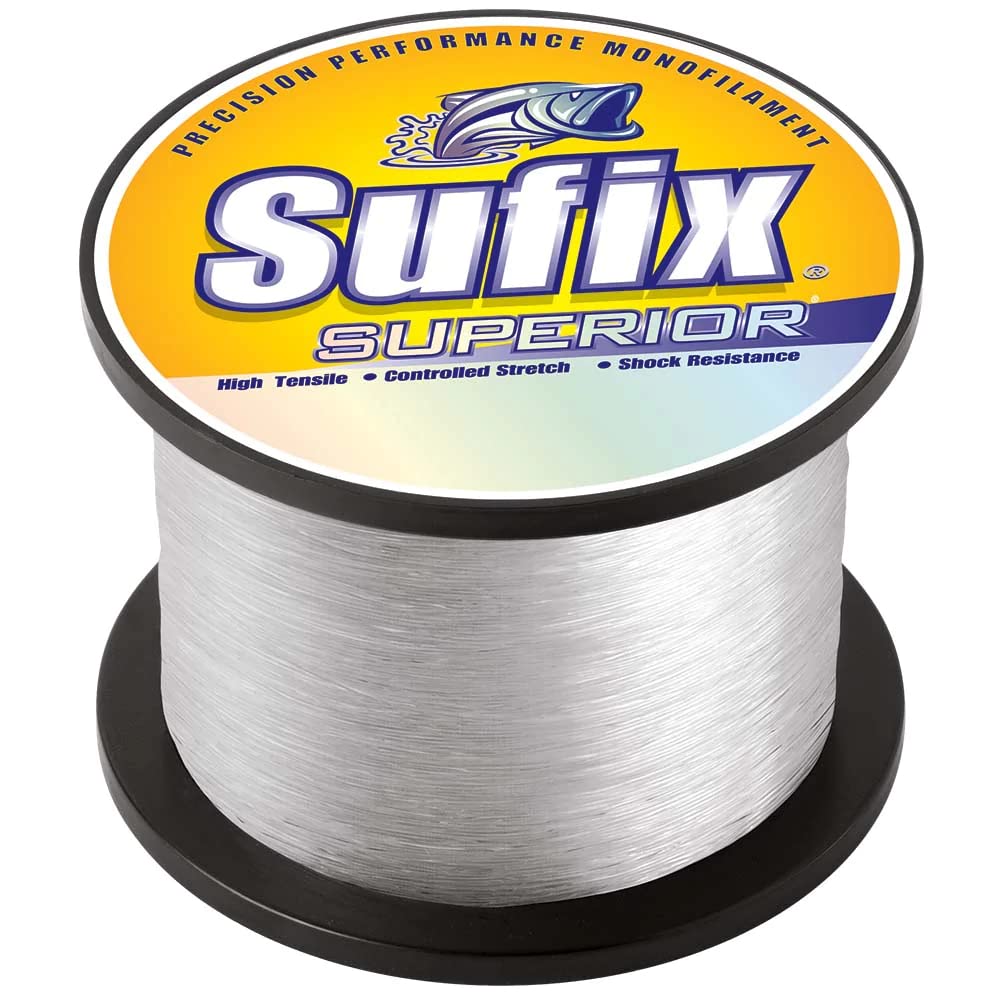 Sufix Superior Spool Size Fishing Line (Clear, 15-Pound)