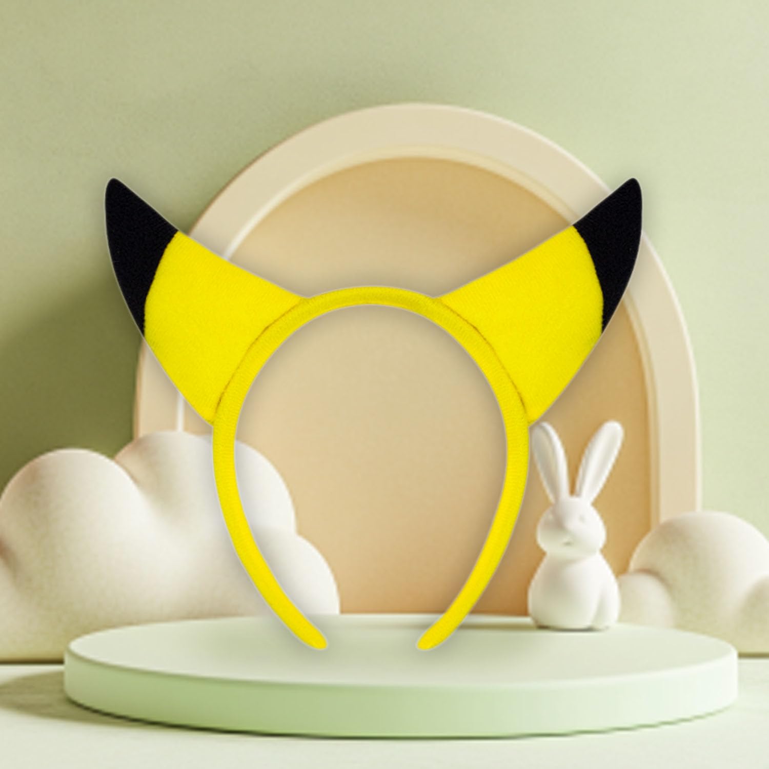 Lezevn Halloween Yellow Headband Cosplay Headband Animal Fancy Dress for Party Role Play Cosplay Costume - Image 3