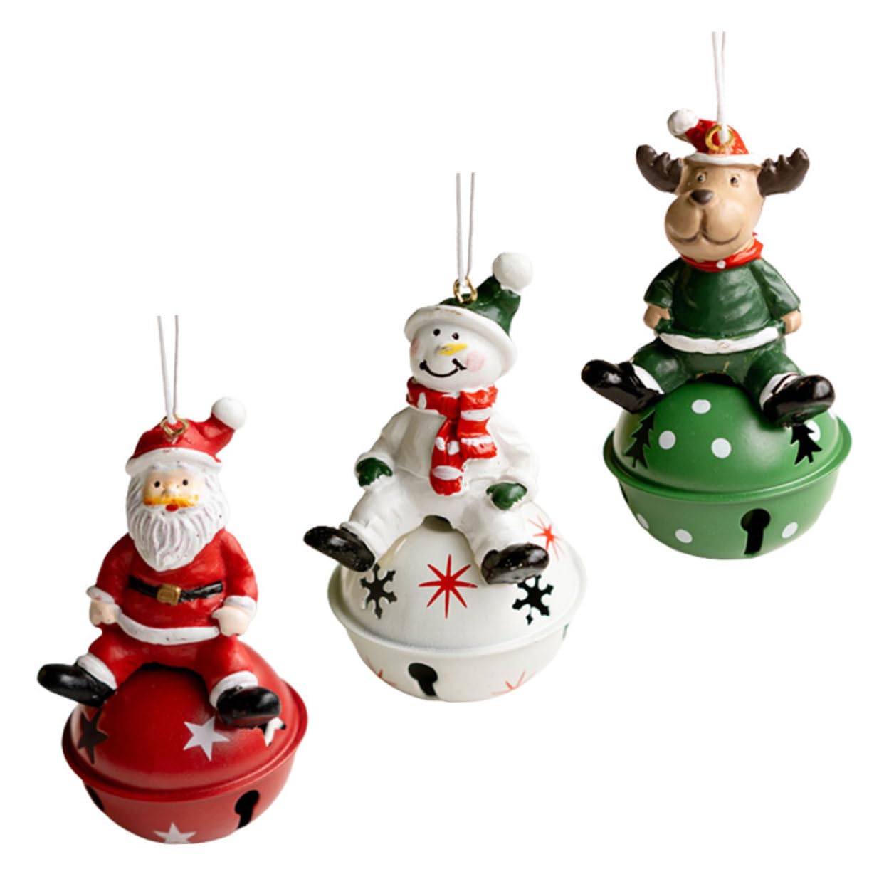 12 Pz Ciondolo Campana Di Natale Campane Di Slitta Di Natale Ornamento Di Addobbi Natalizi Pendenti Dell'albero Di Campana Di Pendente Ferro Battuto PRETYZOOM