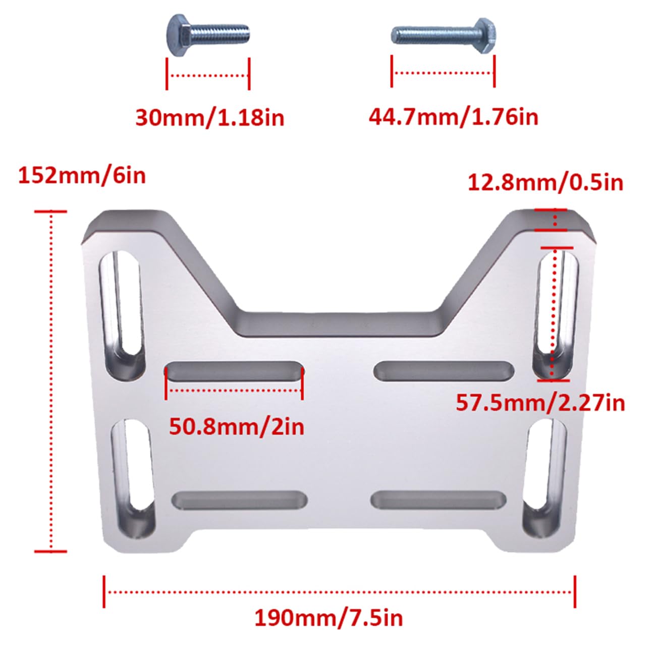 Amazon.com: AKSGKGQ Adjustable Mini Bike Mounting Plate Adapter