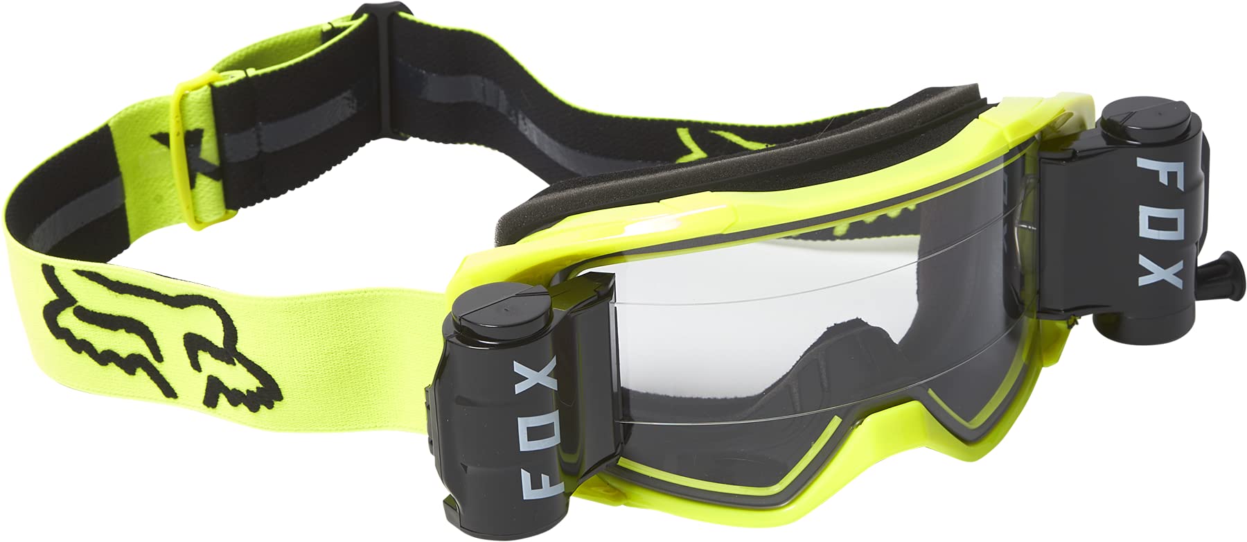 Fox Racing Vue Stray Roll Off Motocross Goggle, Black/Yellow