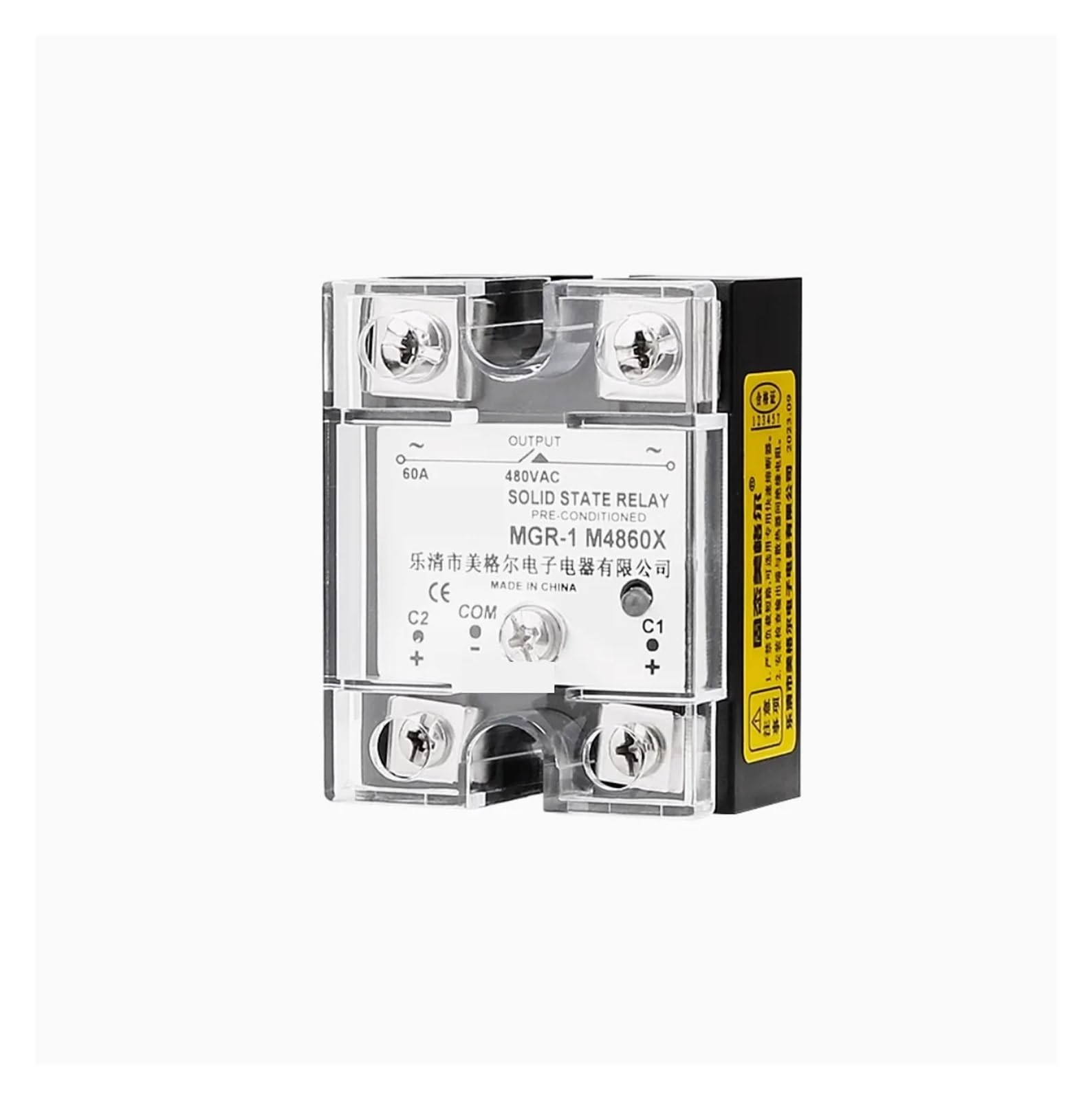 AQHYEBNSR 1PCS Solid State Relay MGR-1 M4860X Single Phase Motor