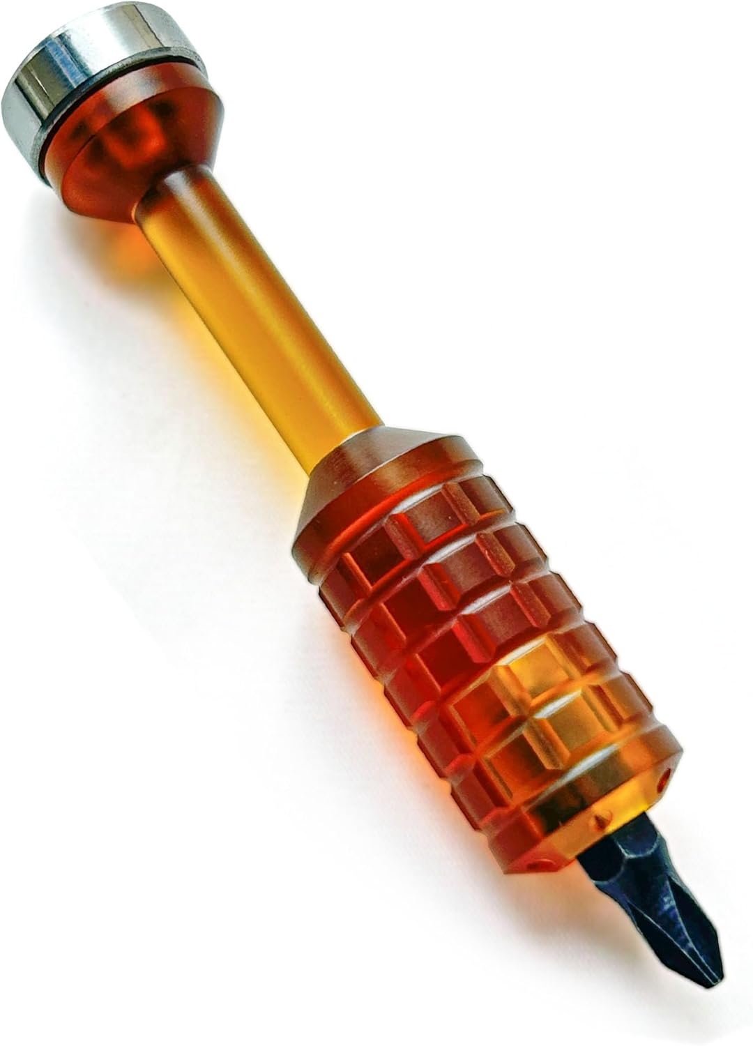 Pocket Screwdriver, EDC Palm Multitool With Spinner Toys, Ended Phillips for Gifts for Men EDC Destornillador 3", PEI