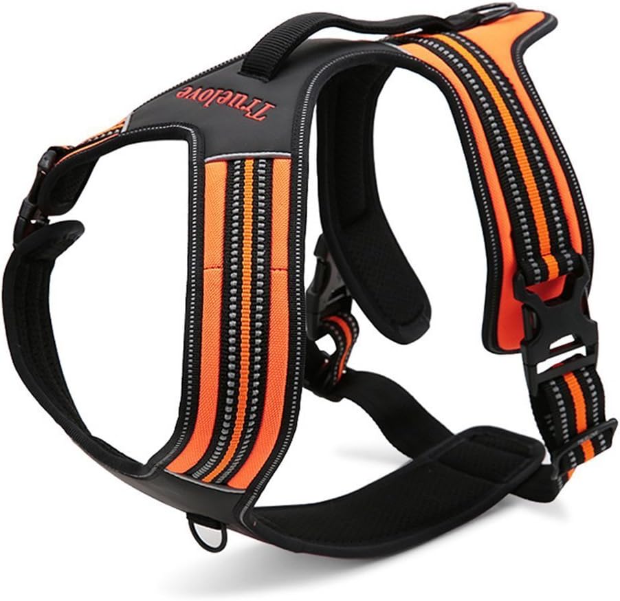Fit Into Everyway Sturdy Nylon Range Of Front Side No Pull Dog Harness 3M Reflective Padded Adjustable Pet Vest with Handle