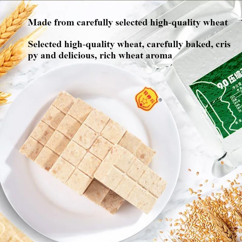 Emergency Compressed Biscuits, Emergency Food, Disaster Prevention Food, Outdoor Spare Reserve Biscuit (4000g/iron Box), Shelf Life of 4 Years, Disaster Prevention Supplies (4000g)