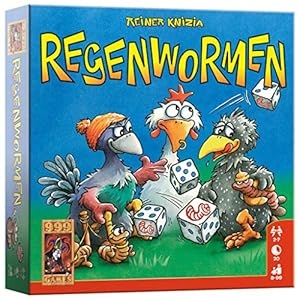 999 Games – Regenwormen Dobbelspel – Basisspel vanaf 8 jaar – Een van de beste spellen van 2006 – Reiner Knizia – Push your luck – voor 2 tot 7 spelers – 999-RGW01