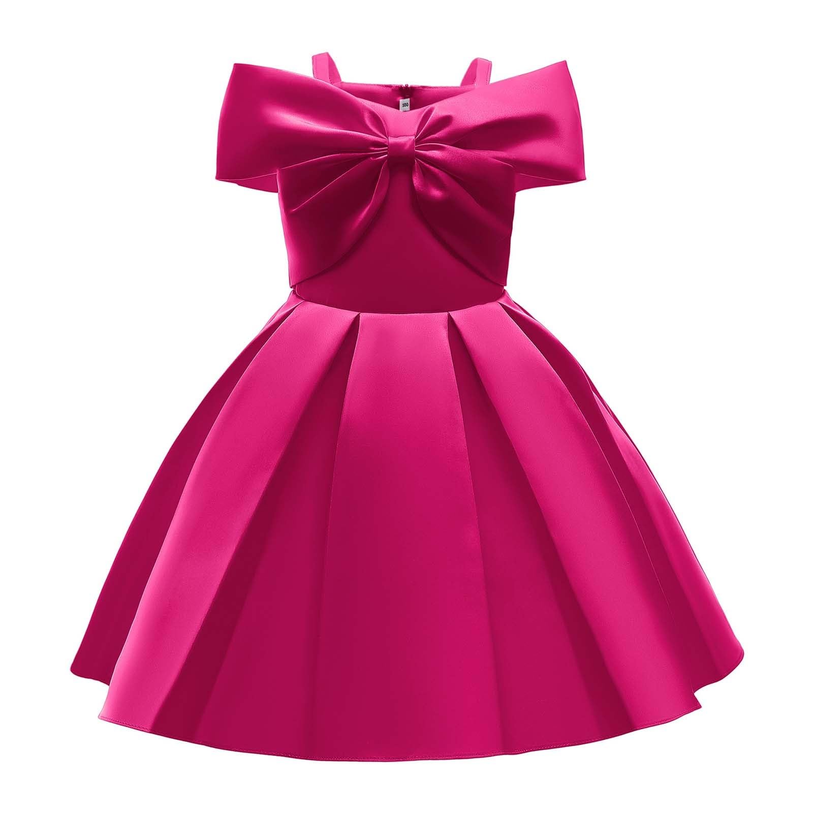Vestito Bimba Elegante Estivo Maniche con Volant Abito da Principessa Bambina Pannello Esterno del Tutu di Un Pezzo per Compleanni Matrimoni Vestiti
