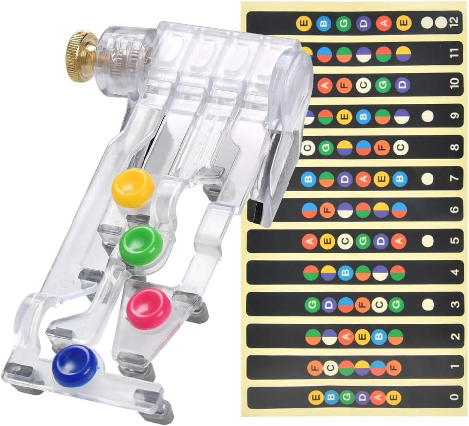 Guitar Aids, Guitar Beginner Learning Tools Guitar Teaching Aids, Guitar Scale Fretboard Notes Sticker for Guitar Lover Beginner, 43tt