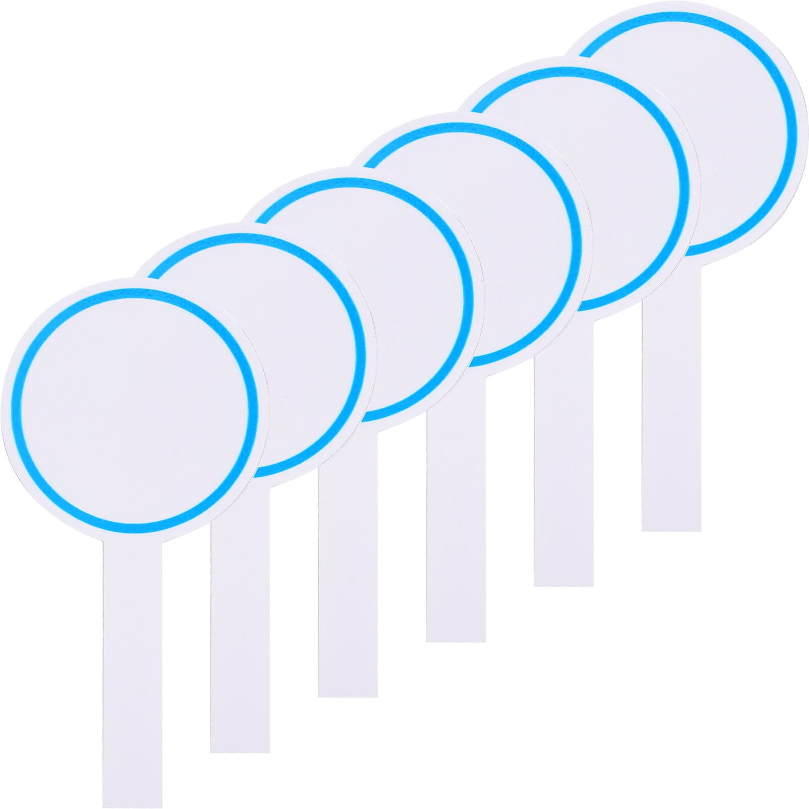 STOBOK 6Pcs Dry Erase Answer Paddle Whiteboards Single Sided Handheld Whiteboards Auction Answer Paddles