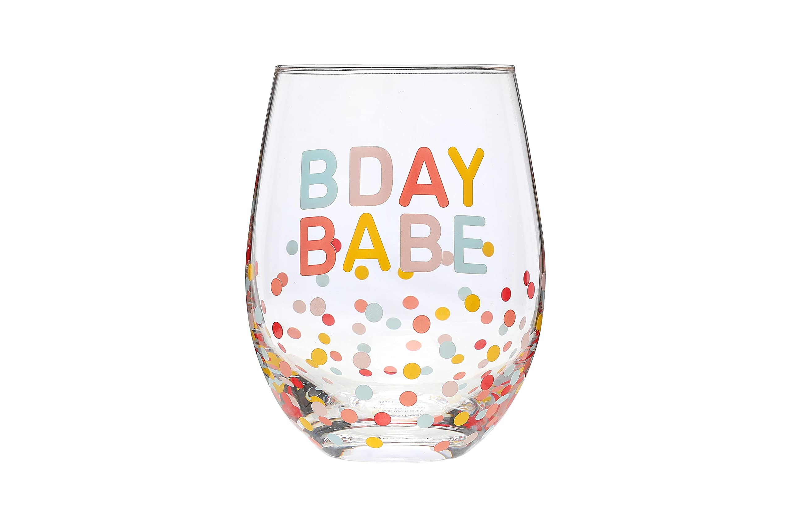 Birthday Babe Wine Glass - Perfect Party Favor -1 Birthday Babe Wine Glass - Perfect Party Favor -1