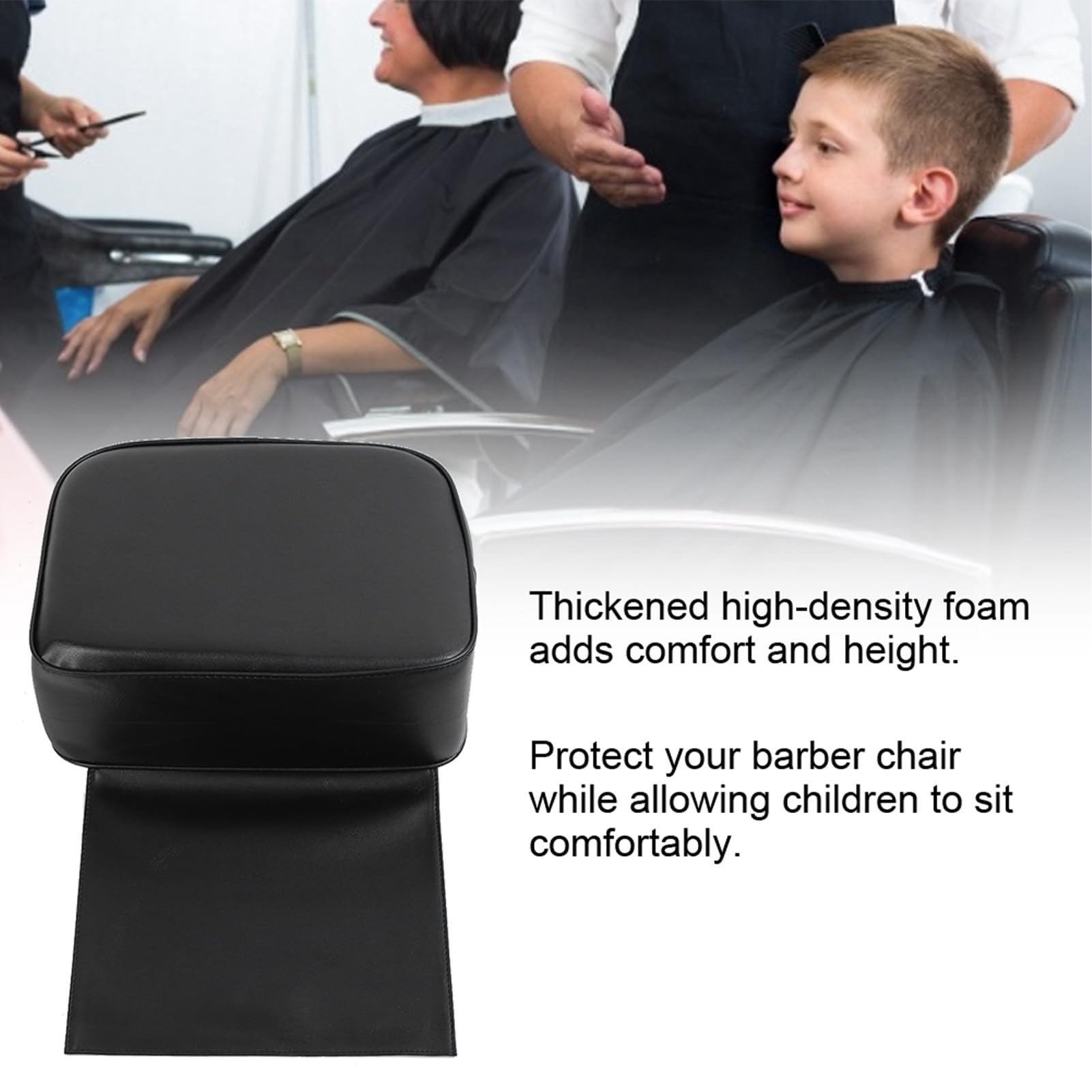 Sonew Coussin De Chaise De Salon Pour Enfant, Coussin Rehausseur En Cuir PU, équipement De Salon De Spa, Chaise De Coiffure Pour Salon De Coiffure