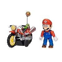 Action figure di Mario con la moto del film Super Mario Galaxy