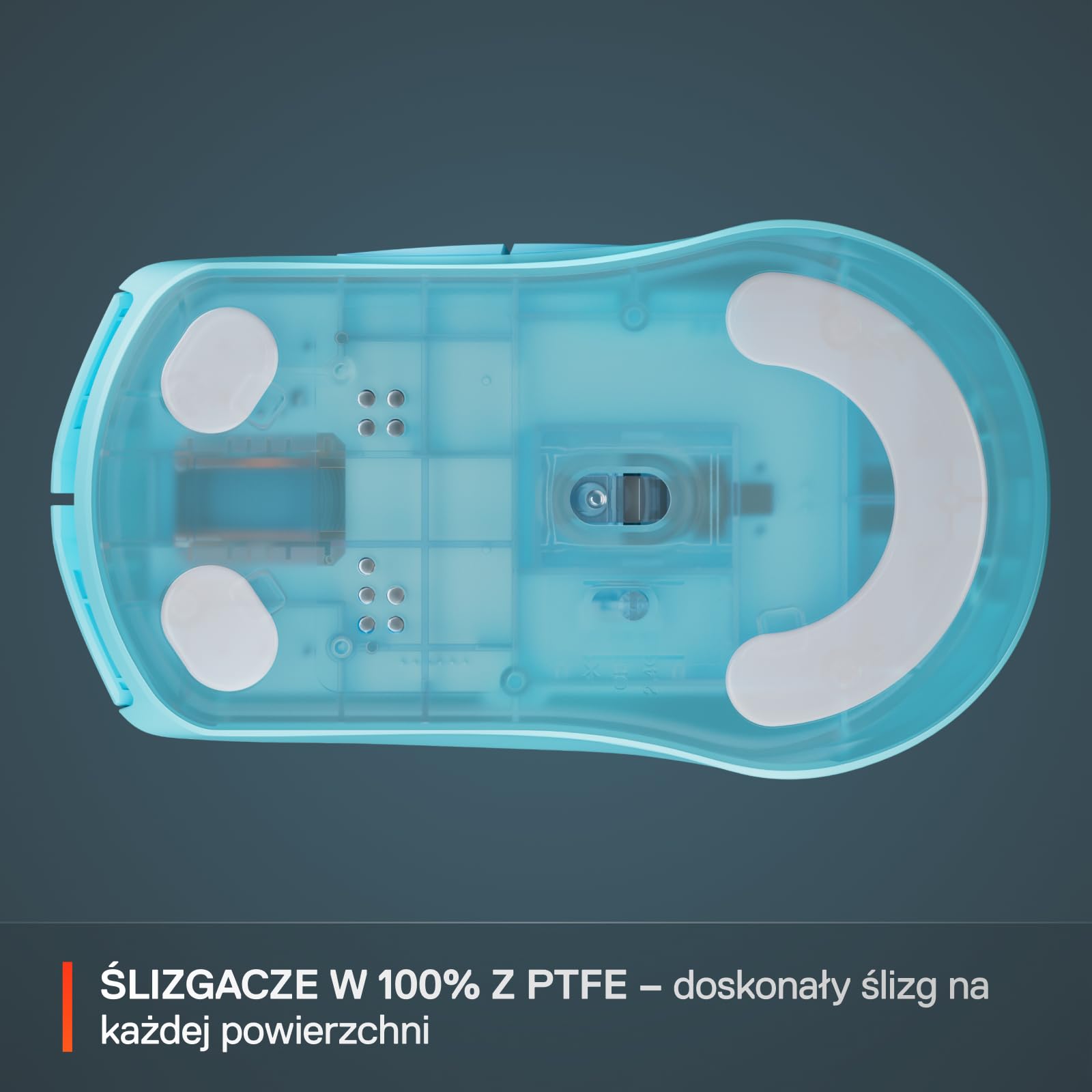 SteelSeries mysz do gier Rival 3 Wireless Gen 2 – 2,4 GHz i Bluetooth – Sensor optyczny TrueMove Air 18 000 DPI – Wytrzymała do 60 milionów kliknięć – Niska waga – Ślizgacze 100% PTFE - Aqua