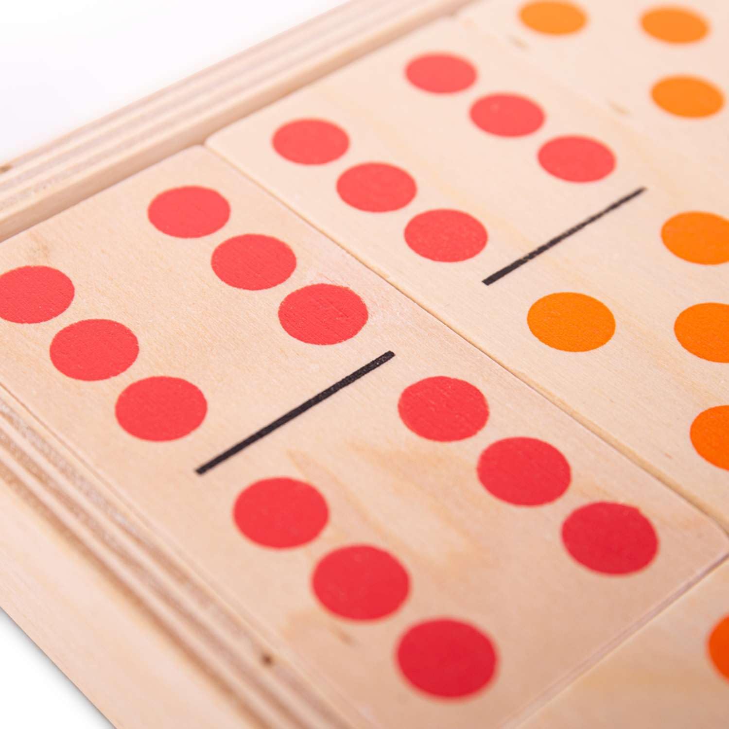 Bigjigs Toys Wooden Jumbo Kids Dominoes - 28 Giant Dominoes for Children Aged 3 Years +, Premium Quality Wooden Traditional Games, Fun Garden Games for Kids