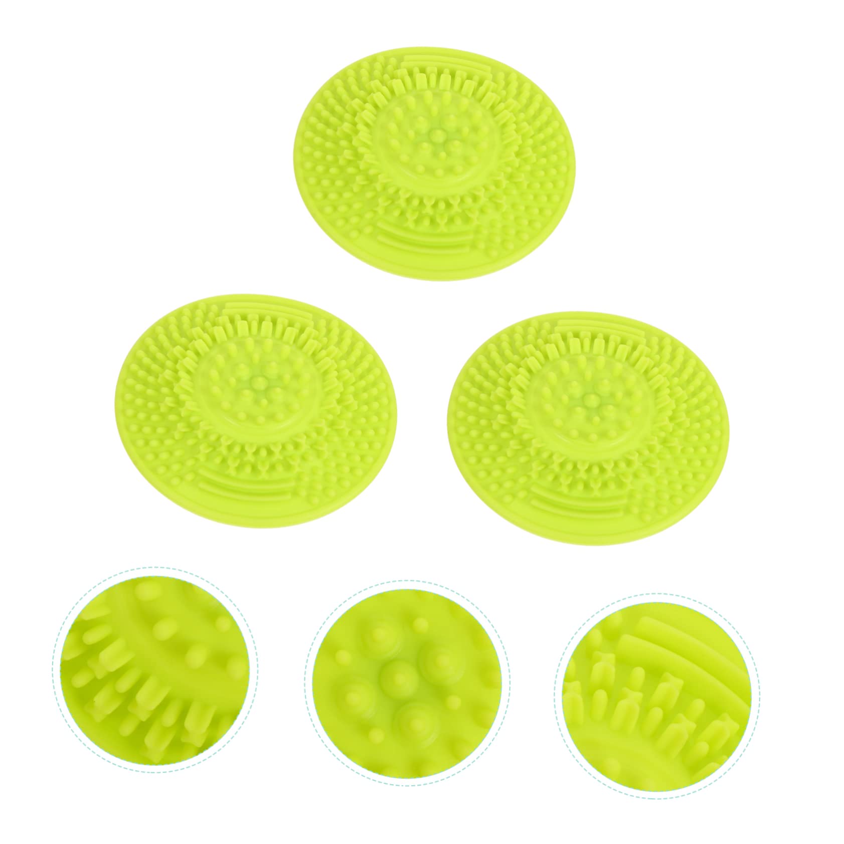 Ipetboom 15pezzi Tappetino Silicone Per La Pulizia Dei Pennelli Da Trucco Strumento Pratico Per La Bellezza Con Ventose Facile Da Usare e Portatile