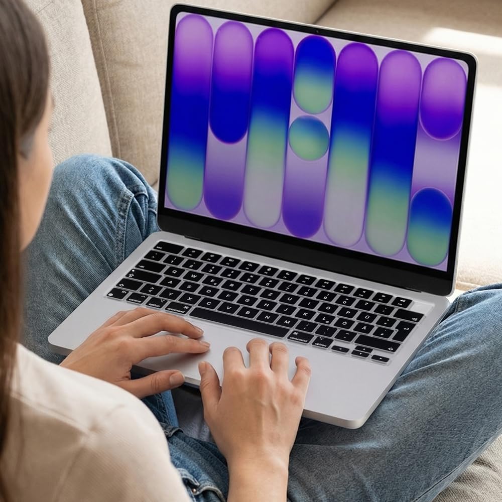 Funda de silicona ultrafina para teclado para MacBook Neo de 13 pulgadas con A18 Pro lanzado en 2026 y MacBook Pro de 16 pulgadas/Pro de 14 pulgadas con accesorios de protección M5/M5 Max/Pro