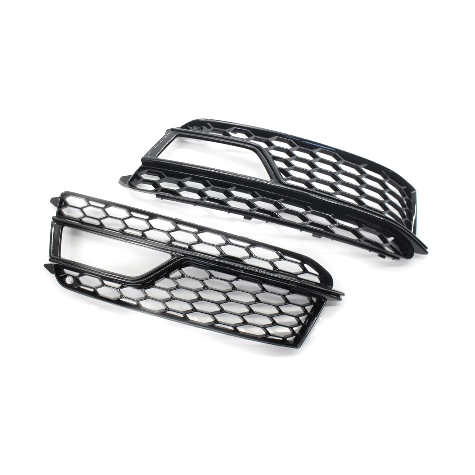 EIN Paar Autogrills, Stoßstangengitter vorne Links/rechts Nebelscheinwerfer Grill Abdeckung Zierleiste Ersatz für Audi S5 A5 S-Line 2013-2016