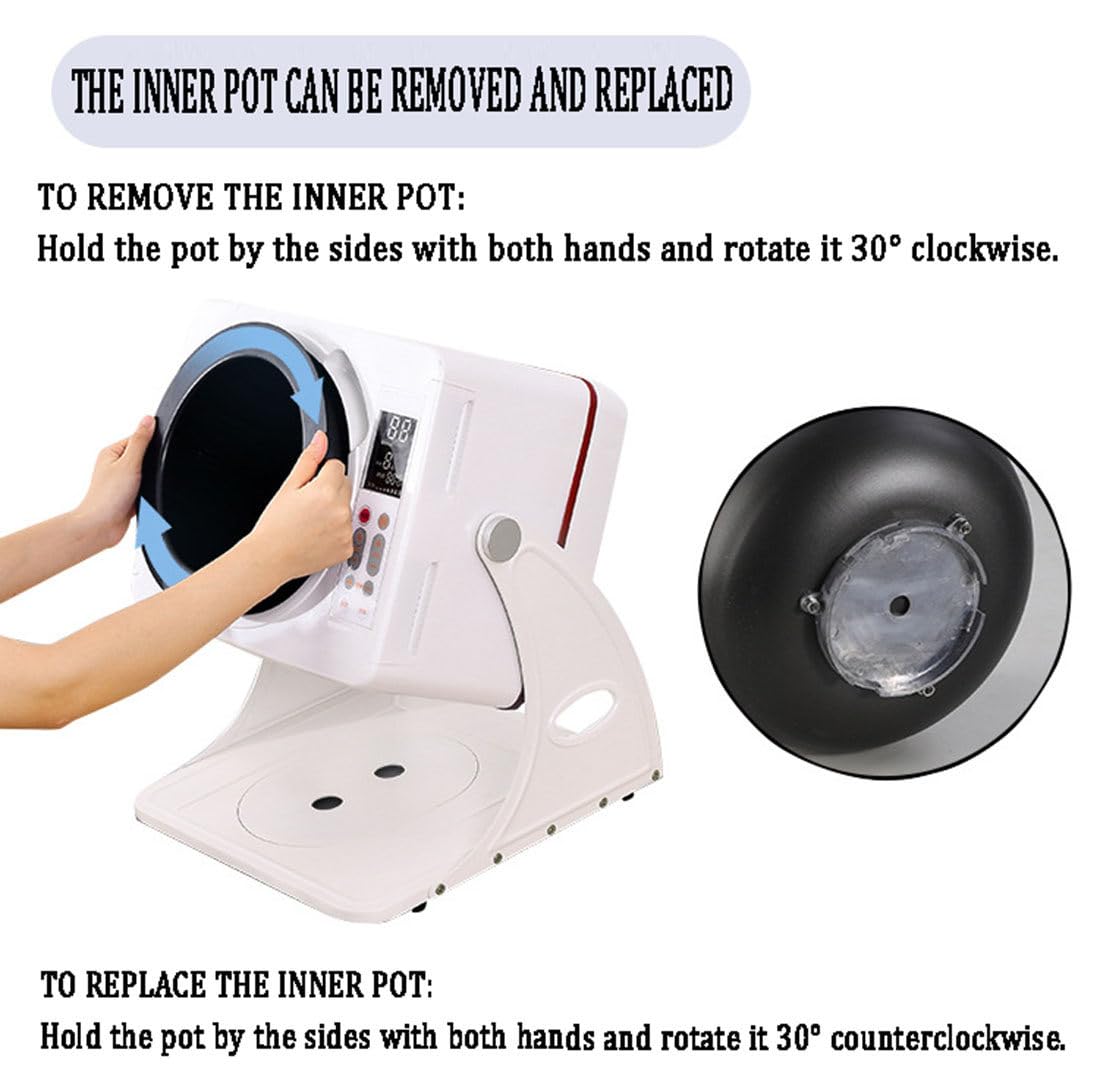 Robot de Cocina Multifunción,Potencia 2500W,15-30 RPM,Inclinación 0°-135°,Temperatura 50-240°C,distribución Uniforme del Calor,Equipo Gastronómico 6L para Food Trucks y Eventos‌